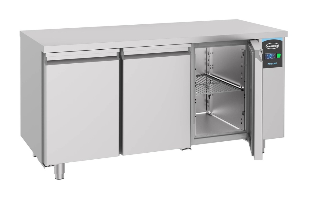 700 Kühltisch 3 Türen aus Edelstahl, 1600 x 700 x 850 mm