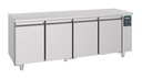 700 Kühltisch 4 Türen aus Edelstahl, 2060 x 700 x 850 mm
