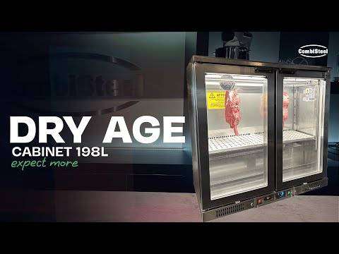 Dry Age Schrank aus Edelstahl, 198 L, 920 x 550 x 910 mm