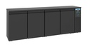 Barkühler 4 Türen, 2490 x 550 x 950 mm, schwarz