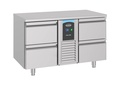 700 Kühltisch 4 aus Edelstahl, 1300 x 700 x 850 mm