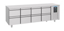 700 Kühltisch 8 aus Edelstahl, 2330 x 700 x 850 mm