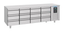 700 Kühltisch 12 aus Edelstahl, 2330 x 700 x 850 mm