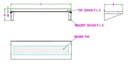 400 Wandborde 600 aus Edelstahl, 600 x 400 x 190 mm