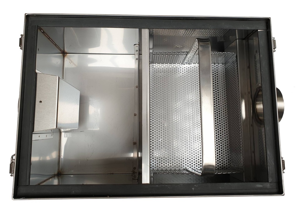 Fettabscheider aus Edelstahl, 89 L, 650 x 450 x 325 mm