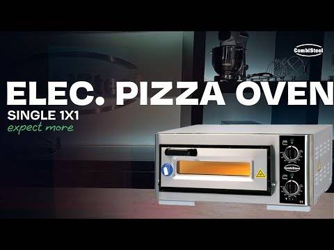 Elektro Pizzaöfen aus Edelstahl, 630 x 600 x 290 mm