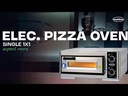 Elektro Pizzaöfen aus Edelstahl, 630 x 600 x 290 mm