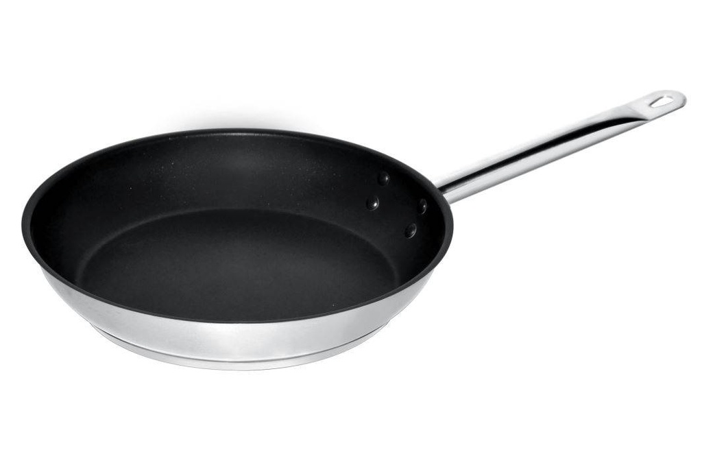 Bratpfanne Teflon aus Edelstahl, 2,3 L, 240 x 240 x 50 mm