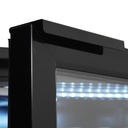 Barkühler 3 Glastüren, 470 L, 1988 x 520 x 860 mm, schwarz