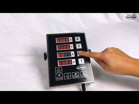 Digitaler Küchentimer 4 aus Edelstahl, 130 x 170 x 36 mm