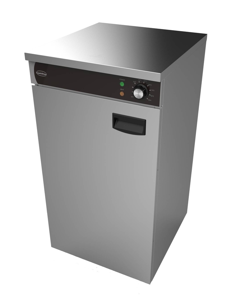 Teller Wärmeschrank 1 aus Edelstahl, 450 x 485 x 850 mm