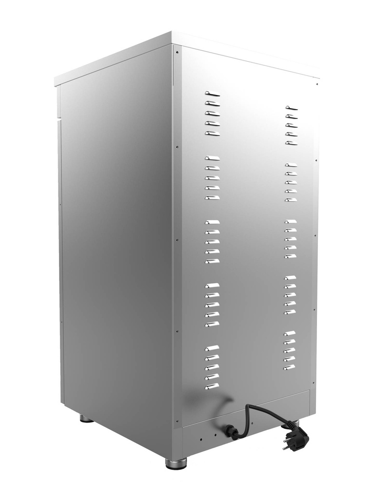 Teller Wärmeschrank 1 aus Edelstahl, 450 x 485 x 850 mm