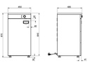 Teller Wärmeschrank 1 aus Edelstahl, 450 x 485 x 850 mm