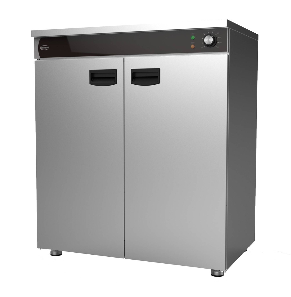 Teller Wärmeschrank 2 aus Edelstahl, 750 x 485 x 850 mm