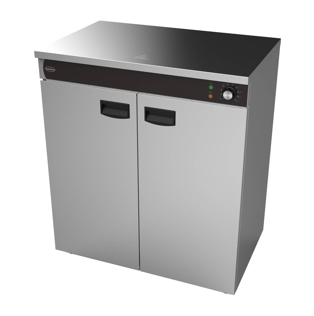 Teller Wärmeschrank 2 aus Edelstahl, 750 x 485 x 850 mm