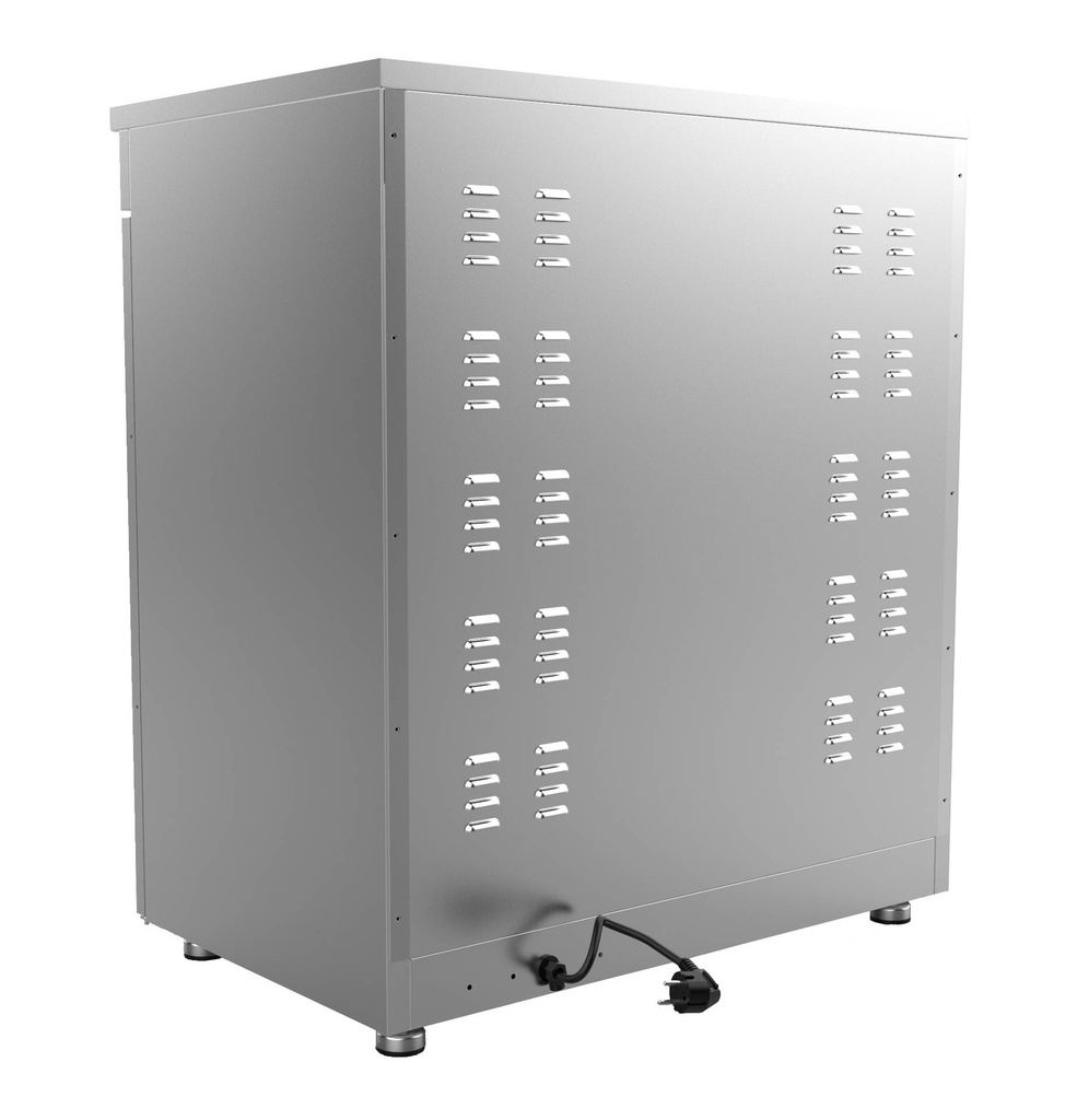 Teller Wärmeschrank 2 aus Edelstahl, 750 x 485 x 850 mm