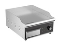 Elektro Grillplatte mit Glatt aus Edelstahl, 360 x 450 x 220 mm