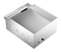 Elektro Grillplatte mit Gerillt aus Edelstahl, 360 x 450 x 220 mm