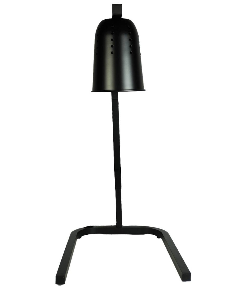 Wärmelampe aus Aluminium, 453 x 360 x 590 mm, schwarz