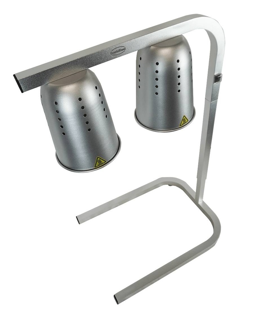 Wärmelampe Schwarz, 453 x 360 x 590 mm, silber
