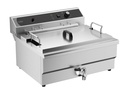 Elektro Tischfriteuse aus Edelstahl, 25 L, 590 x 570 x 370 mm