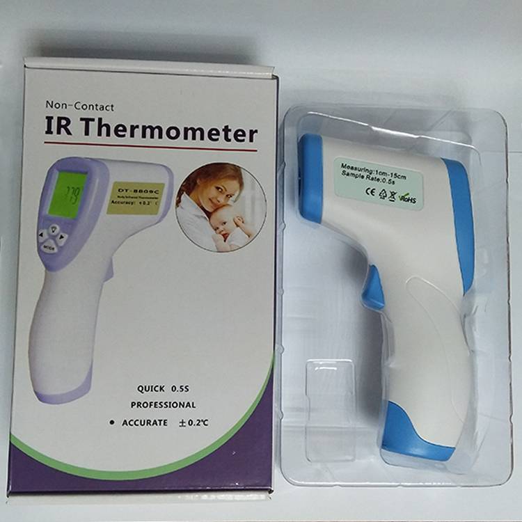 Infrarot-Thermometer, 95 x 43 x 156 mm, weiß / blau