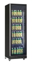Kühlschrank 1 Glastür, 620 x 600 x 1980 mm, schwarz