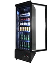 Kühlschrank 1 Glastür, 620 x 705 x 2050 mm, schwarz