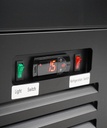 Kühlschrank 1 Glastür, 620 x 705 x 2050 mm, schwarz