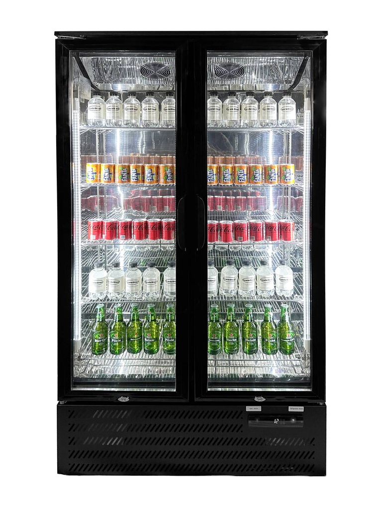Barkühler Hoch, 900 x 515 x 1820 mm, 420 L, schwarz