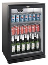 Barkühler 1 Tür, 600 x 520 x 850 mm, 128 L, schwarz