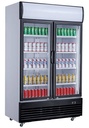 Kühlschrank 2 Glastüren, 800 L, 1000 x 730 x 2072 mm, 800 L