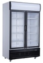 Kühlschrank 2 Glastüren, 800 L, 1000 x 730 x 2072 mm, 800 L