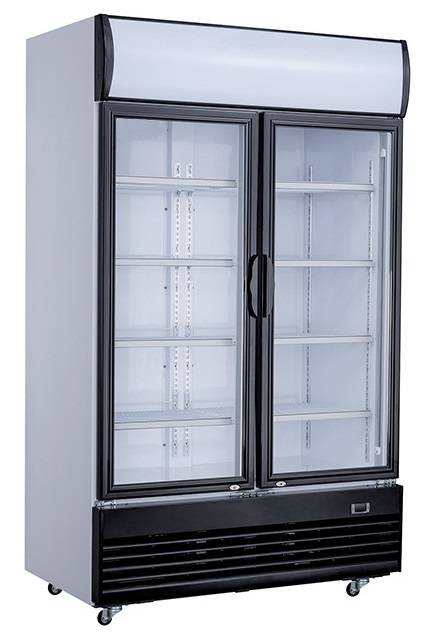 Kühlschrank 2 Glastüren, 1000 L, 1200 x 730 x 2072 mm, 1000 L