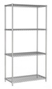 Wandbretter 4 Levels 900, 900 x 450 x 1800 mm, chrom