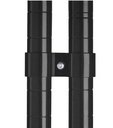 Satz mit 2 Schwarze Halterungen zum Verbinden der Regale für 7530.0025-0030-0035-0040