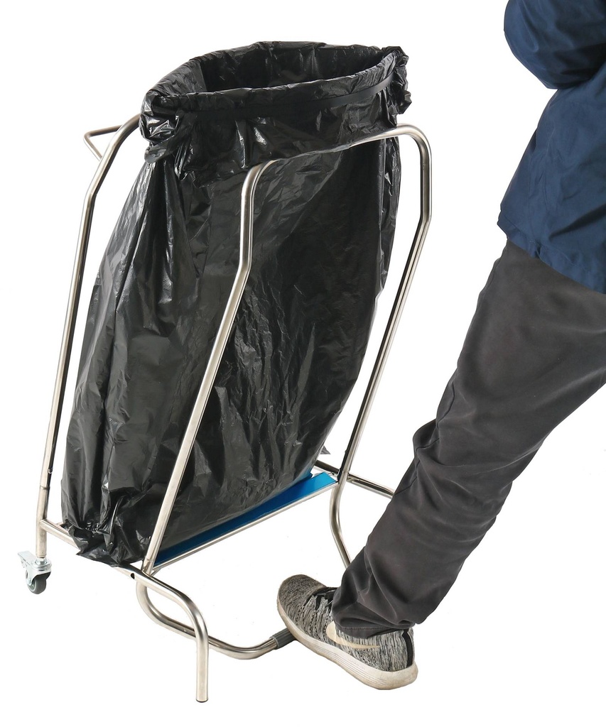 Müllsackhalter mit Pedalsteuerung, 450 x 600 x 960 mm