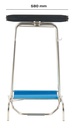 Müllsackhalter mit Pedalsteuerung, 450 x 600 x 960 mm