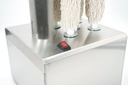 Glas Poliermaschine aus Edelstahl, 330 x 330 x 510 mm