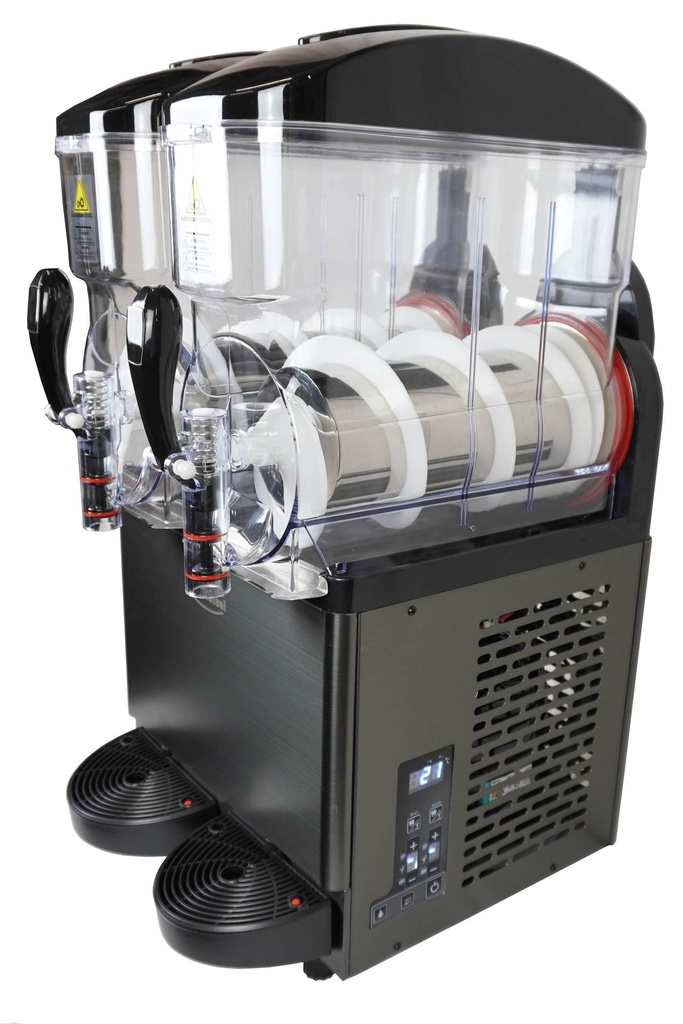Slush Automat, 2 x 12 L, 490 x 570 x 945 mm, schwarz