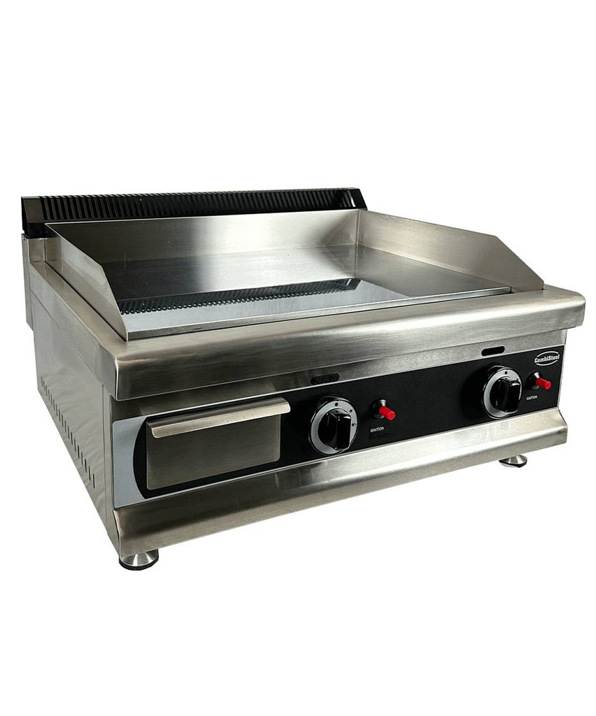Gas Grillplatte Chrom aus Edelstahl, 800 x 575 x 365 mm