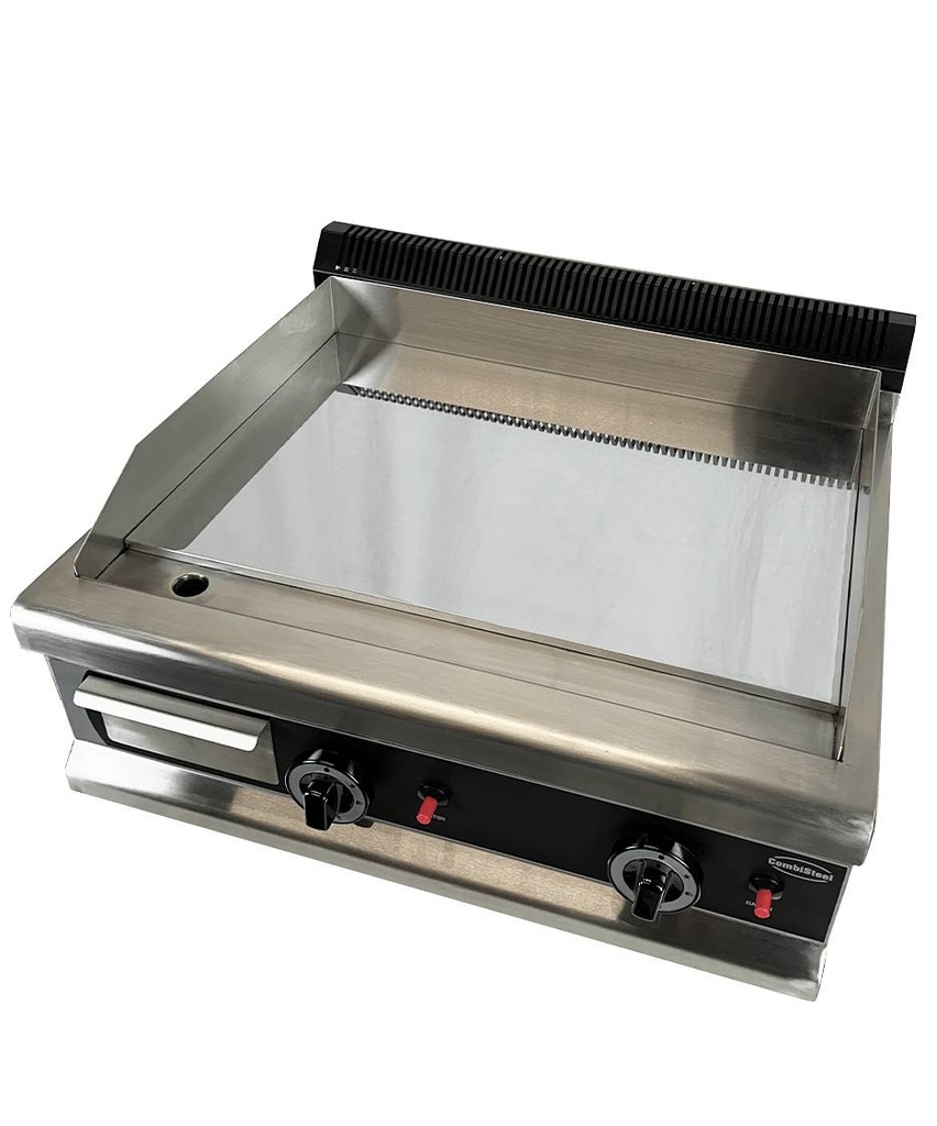 Gas Grillplatte Chrom aus Edelstahl, 800 x 575 x 365 mm
