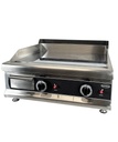 Gas Grillplatte Chrom mit Propan aus Edelstahl, 650 x 575 x 365 mm