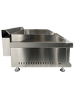 Gas Grillplatte Chrom mit Propan aus Edelstahl, 800 x 575 x 365 mm