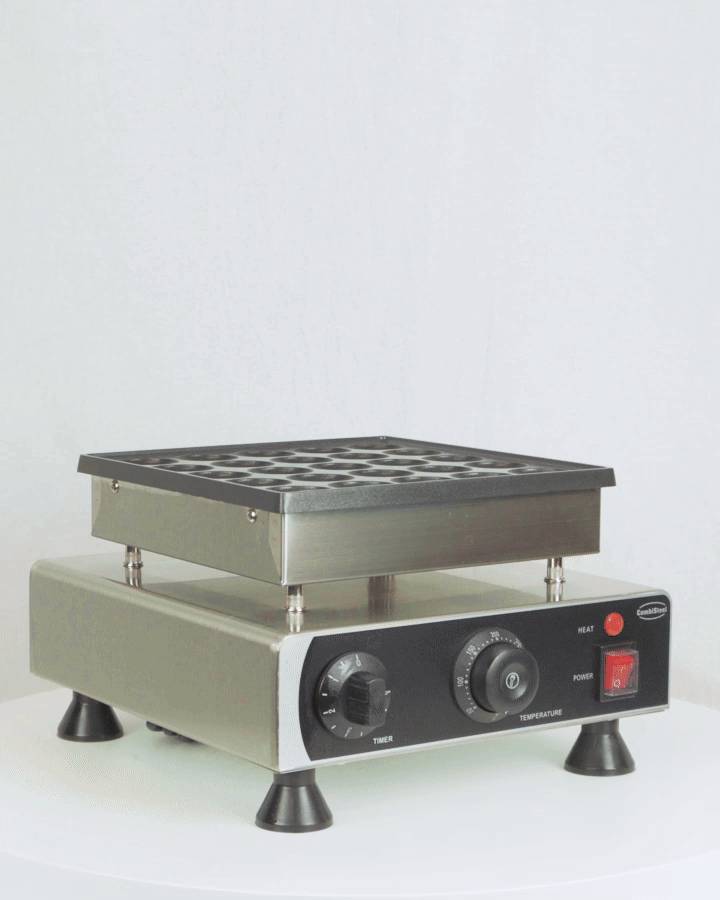 Poffertjes Waffeleisen aus Edelstahl, 300 x 330 x 190 mm