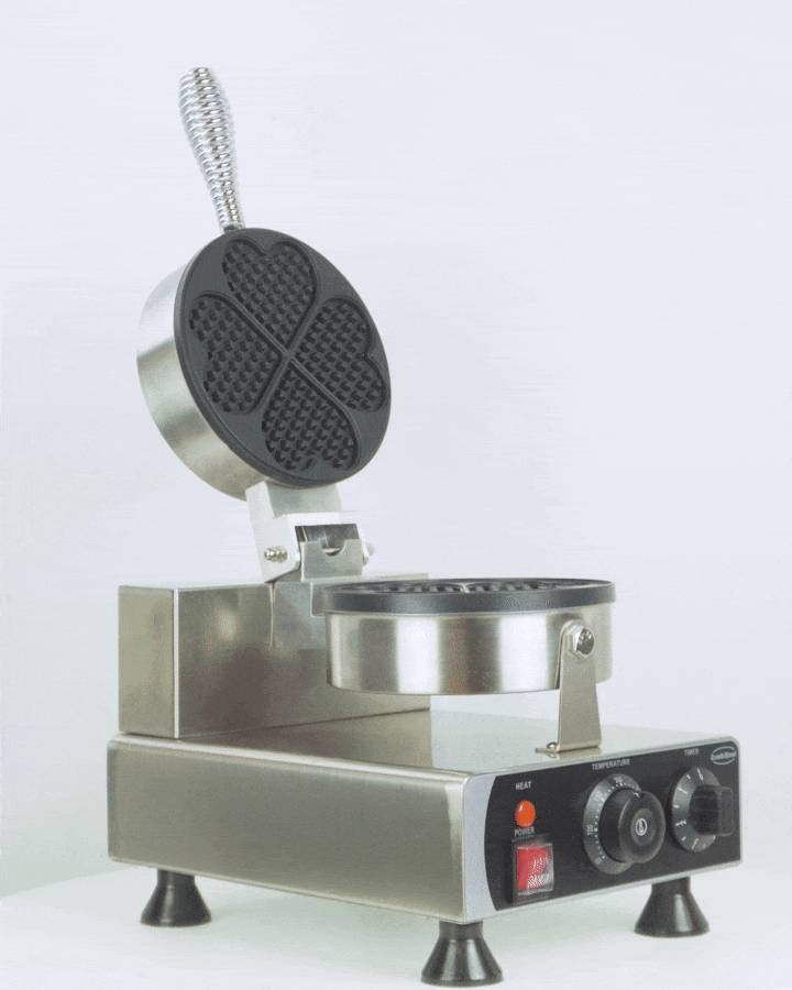Waffeleisen 4ST aus Edelstahl, 450 x 250 x 270 mm