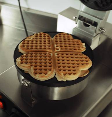 Waffeleisen 4ST aus Edelstahl, 450 x 250 x 270 mm