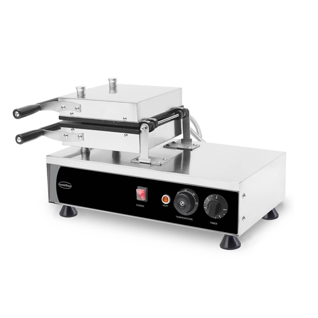 Rotierendes Waffeleisen 4ST Brüssel Waffel aus Edelstahl