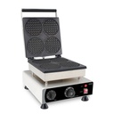 Waffeleisen 4ST Runde aus Edelstahl, 305 x 430 x 505 mm