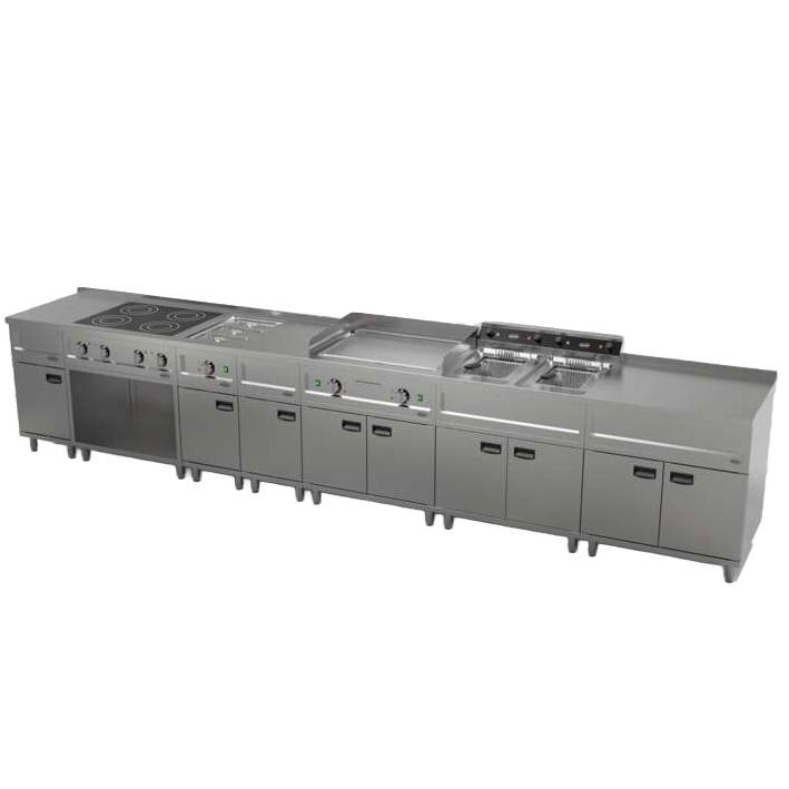 Entry 700 Elektro aus Edelstahl, 800 x 700 x 980 mm
